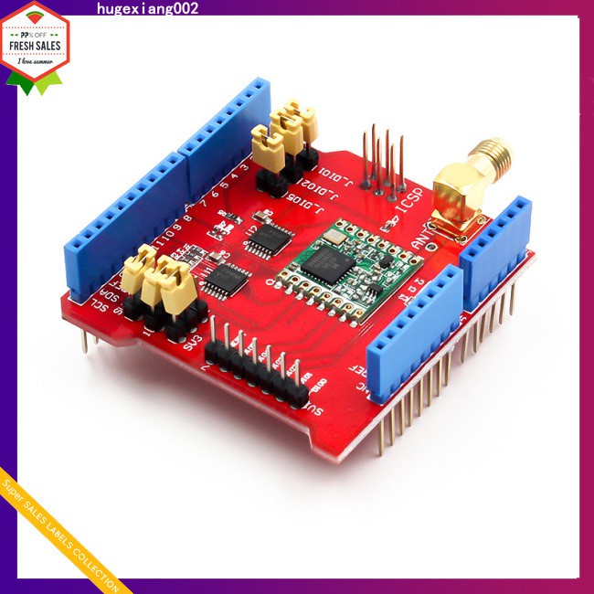 Bảng Mạch Không Dây 433 / 868 / 915mhz Lora Shield Iot Cho Arduino Leonardo Uno Mega2560 Duemilanovee