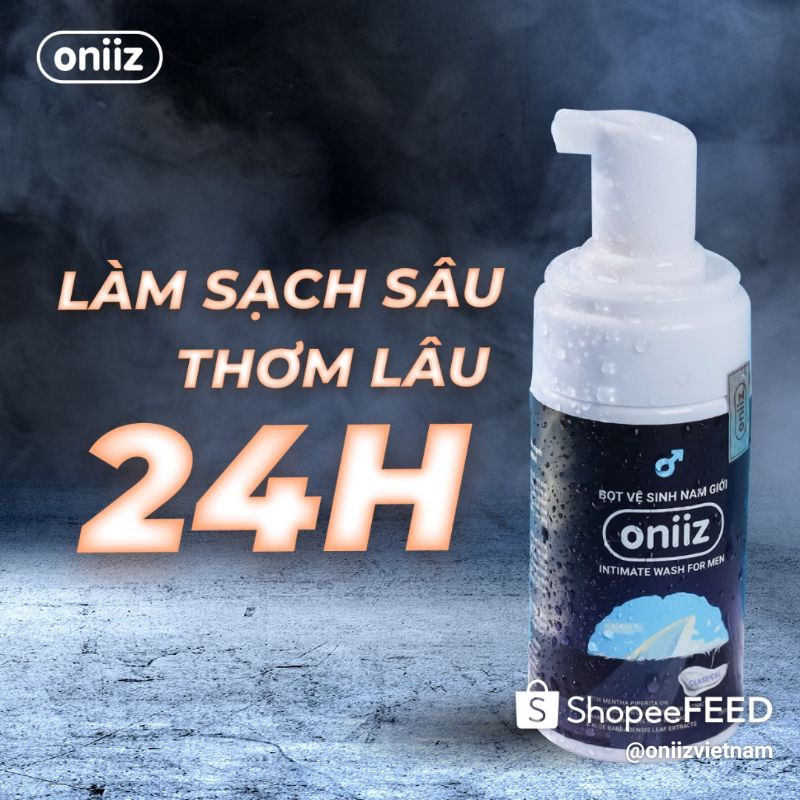 Bọt vệ sinh nam giới Oniiz cao cấp - Dung dịch vệ sinh nam tạo bọt 100ml