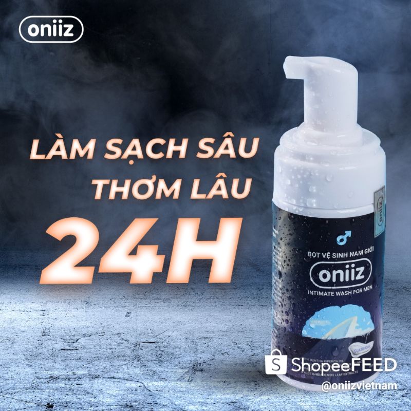 Bọt vệ sinh nam giới Oniiz Dung dịch vệ sinh nam tạo bọt 100ml