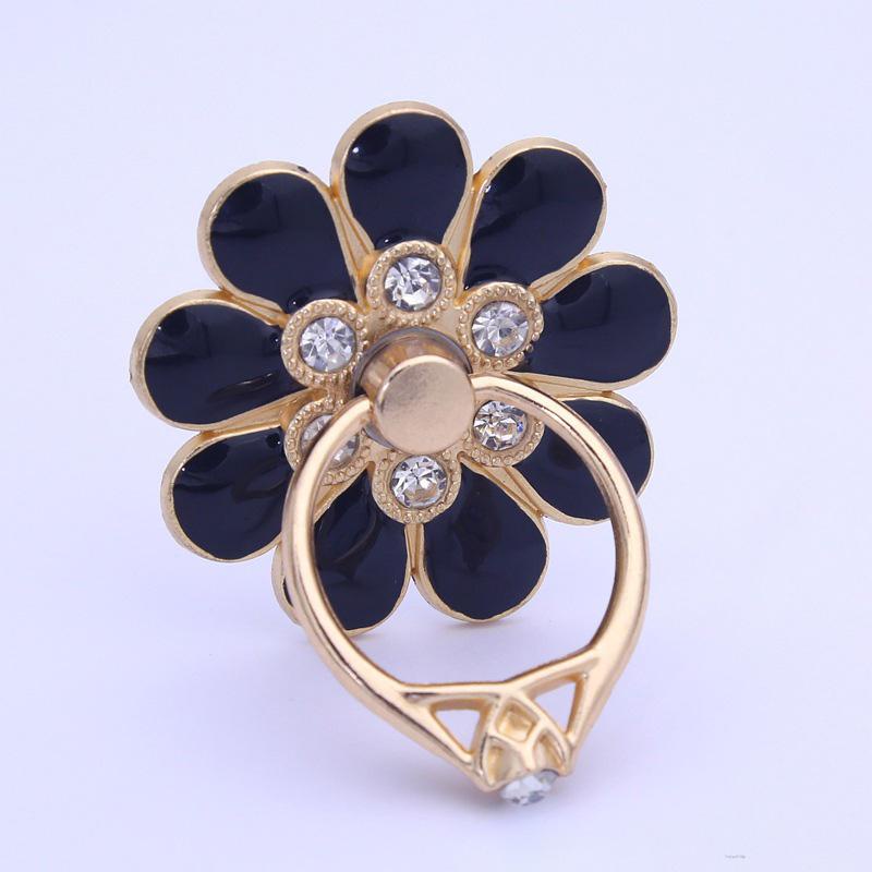 Phone Ring Holder Diamond-plated Flower Shape Metal Finger Rings Bracket For Mobile Phone coldwind.vn