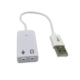 Cáp USB âm thanh 3D USB 7.1 (Trắng)