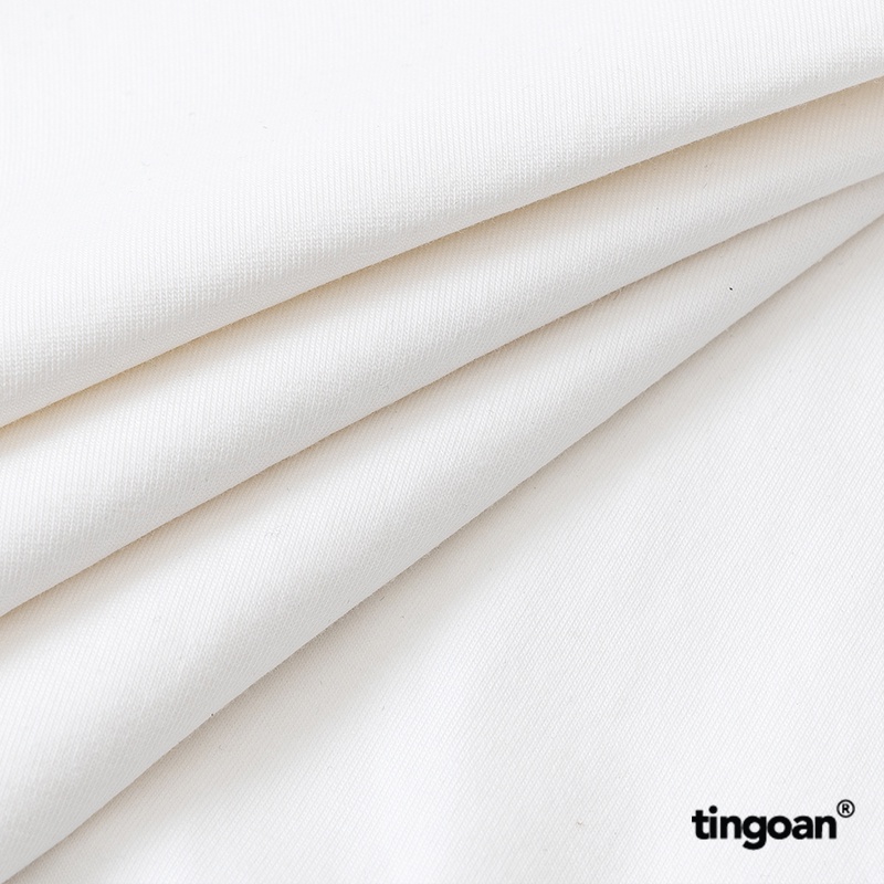 TINGOAN® -Áo phông độn vai 2 lớp cổ tròn trắng LOVE SELLER TSHIRT/WH