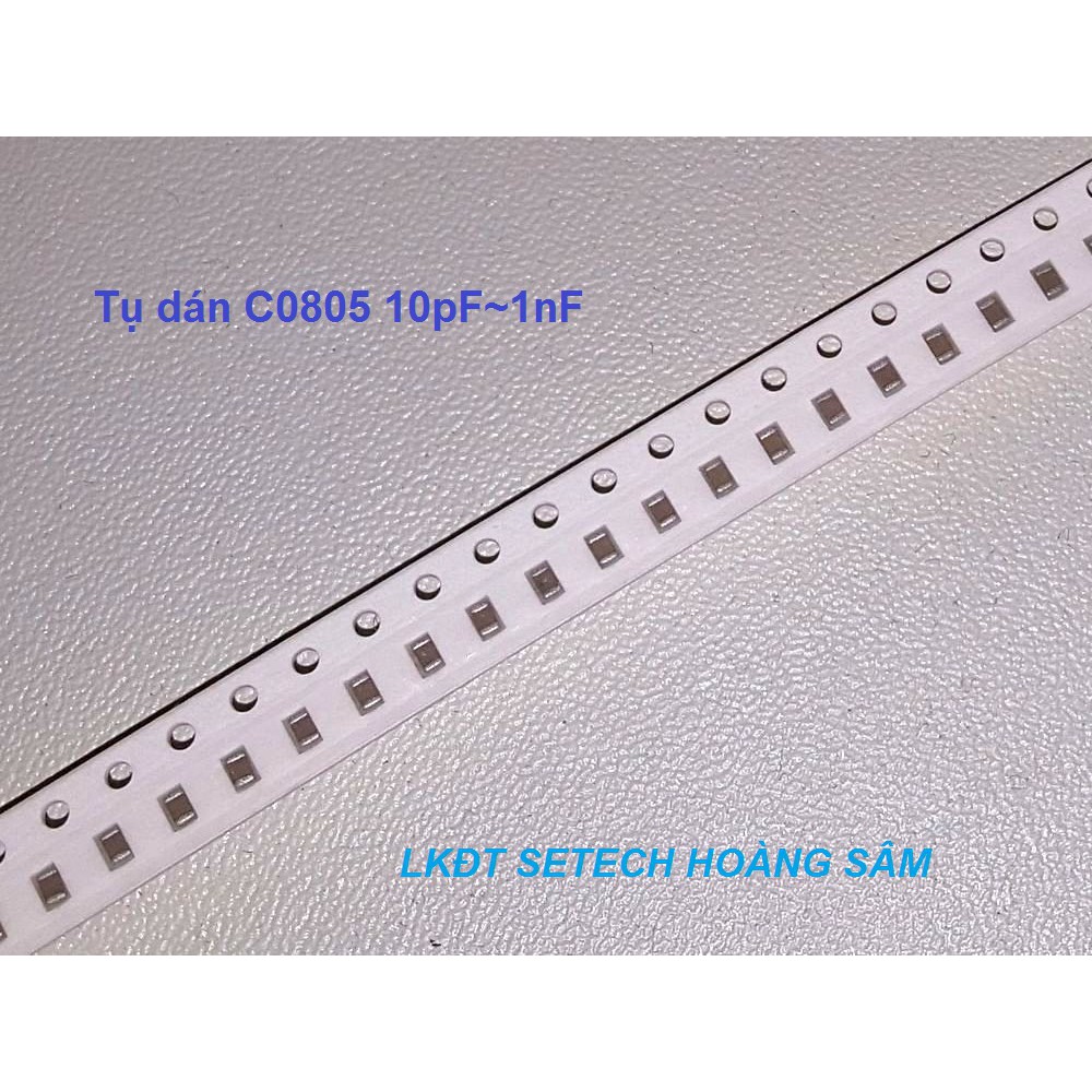 Tụ dán C0805 SMD (20 con) các trị số 10pF~10nF