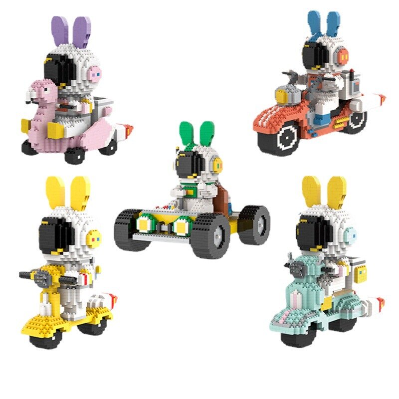 Bộ Đồ Chơi Lắp Ráp Mô Hình Xe Mô Tô Q Spaceman Mars Rover