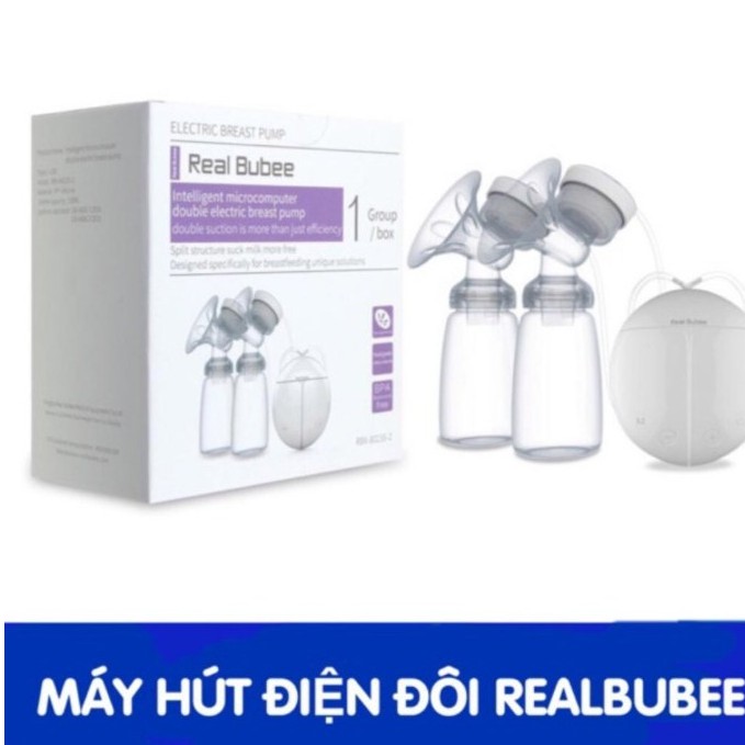 Máy hút sữa điện đôi Real Bubee