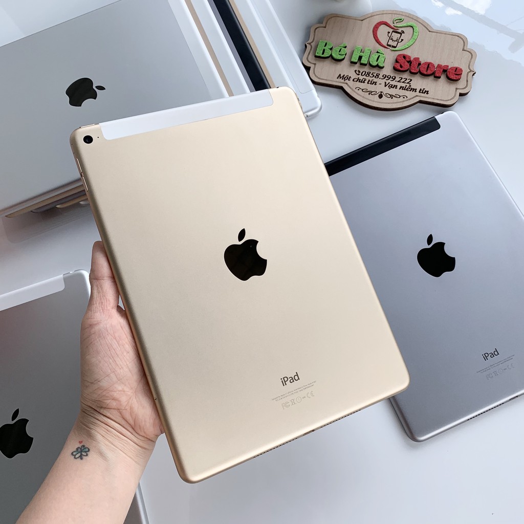 Máy Tính Bảng iPad Air 2 (4G + Wifi) Quốc Tế Chính Hãng - Zin Đẹp 99% - Ram 2Gb / Có vân tay [Tặng Ốp Lưng Xịn]