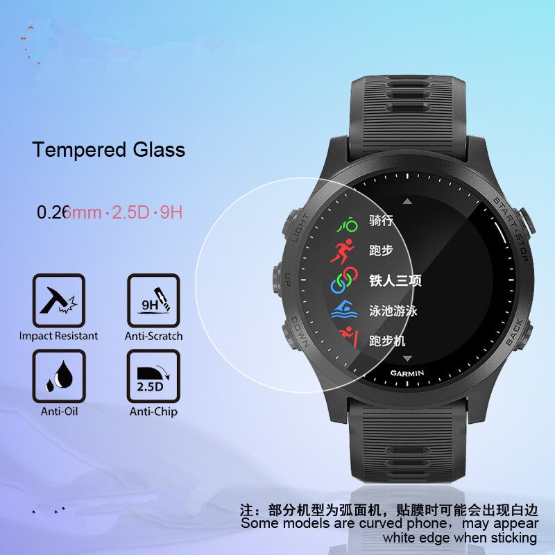 Set 3 Kính Cường Lực Bảo Vệ Màn Hình Đồng Hồ Garmin Forerunner 645 735 735xt 920xt 935 945