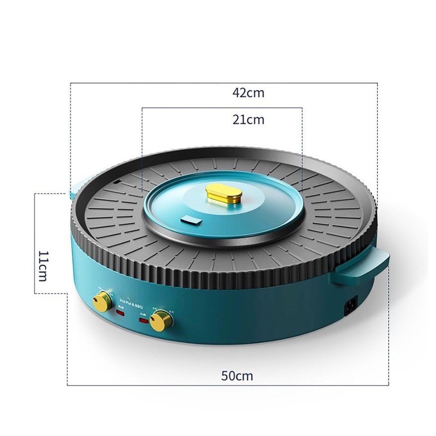 [BẾP] NỒI LẨU NƯỚNG TRÒN NINESHIELD ĐA NĂNG LOẠI TO KB-518 ( GIÁ TỐT )