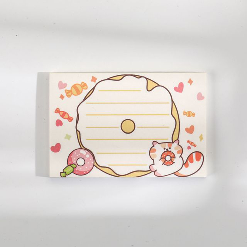 Set 50 Giấy Ghi Chú Hình Mèo Xinh Xắn Tiện Dụng