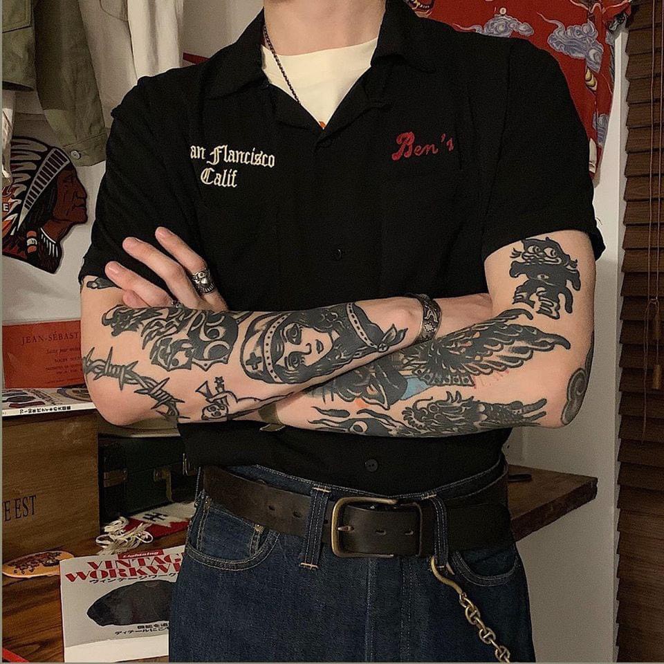 Áo sơ mi ngắn tay Bens Fullbox MSW Town , sơ mi form rộng nam nữ unisex | BigBuy360 - bigbuy360.vn