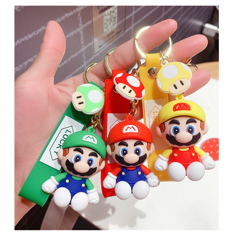 Móc khóa hình nhân vật game Mario dễ thương