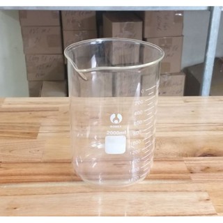 Cốc thủy tinh chịu nhiệt chia vạch 2000ml