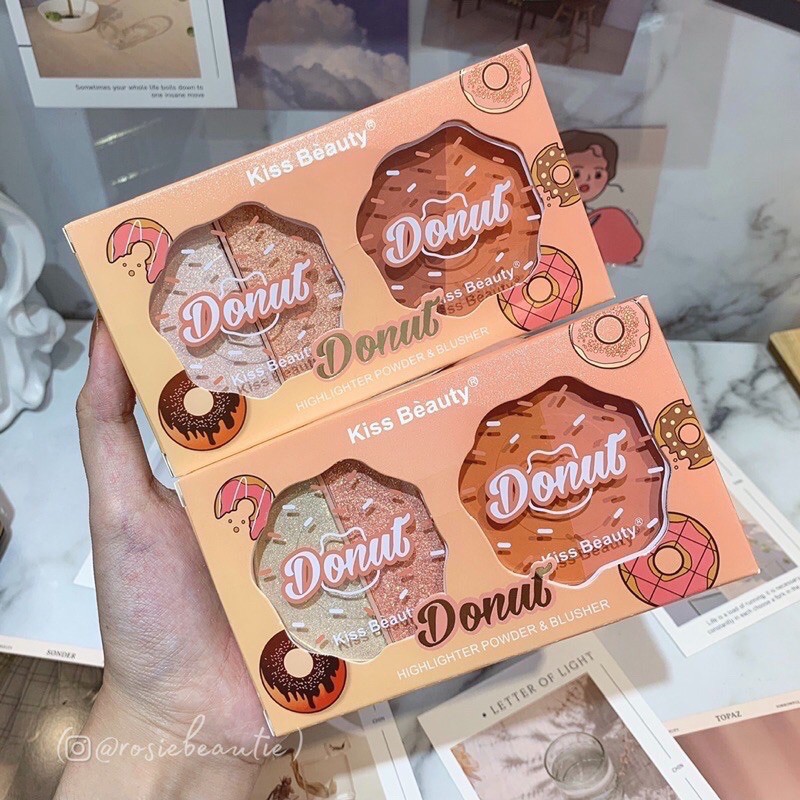 BẢNG PHẤN MẮT, MÁ DONUT 4 Ô