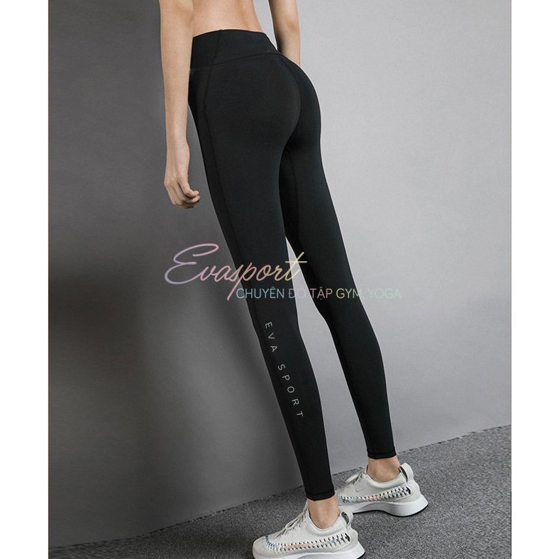 Quần Dài Tập Gym Yoga Aerobic Nữ Legging Lưng Cao Cap Cao Ôm Dáng Tôn Mông