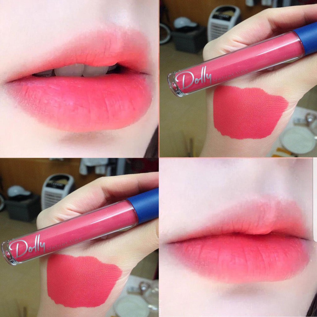 Son Cao Cấp Dolly Velvet Lips Blue Classic Màu Hồng Phấn Nhẹ Nhàng Ngọt Ngào