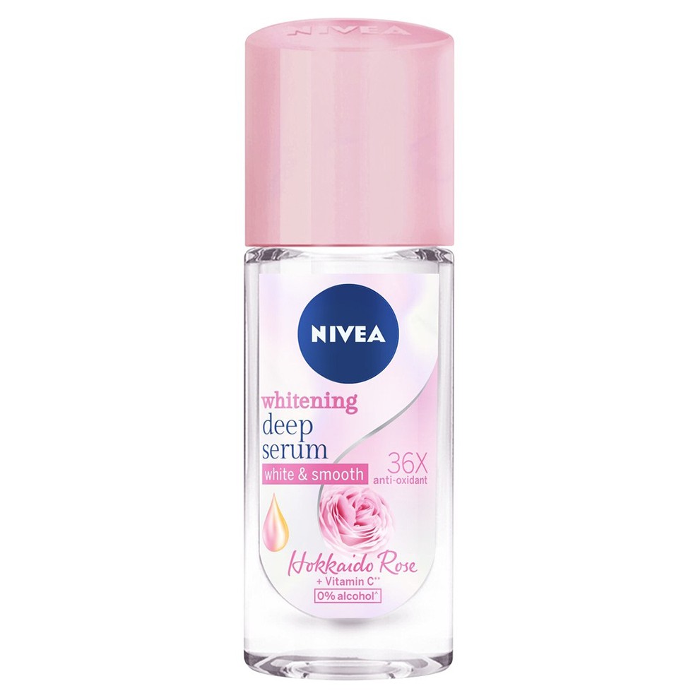 NIVEA LĂN KHỬ MÙI HOA HỒNG HOKKAIDO WHITENING DEEP SERUM 40ML