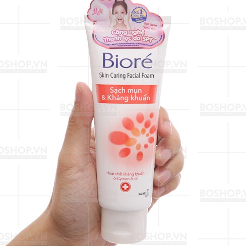 SỮA RỬA MẶT BIORE KHÁNG KHUẨN SẠCH MỤN 100ML
