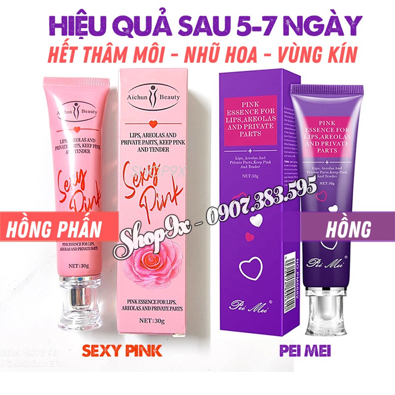 Kem Khử Thâm Dưỡng Hồng Môi - Nhũ Hoa - Vùng Kín Pei Mei 30g