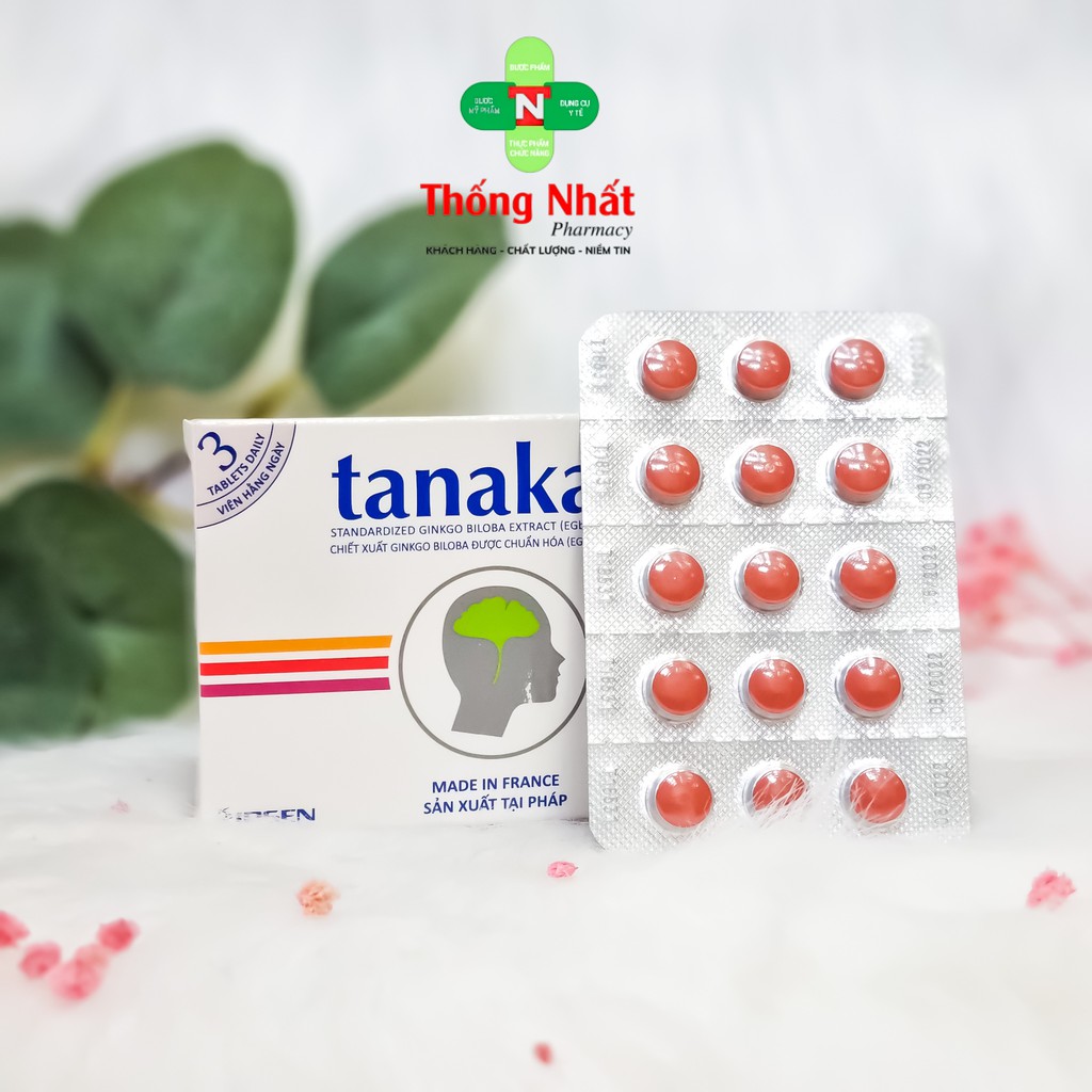 Viên uống bổ não tăng cường trí nhớ Tanakan Ginkgo 40mg hộp 30 viên