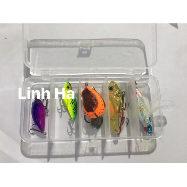 Combo mồi câu lure lặn đủ tầng nước kèm chì và khoá đồ câu FISHING_HD