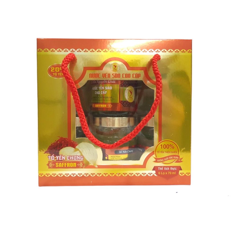 Nước Yến sào Salanest Chưng saffron 20% yến tươi cao cấp - Hộp tiết kiệm