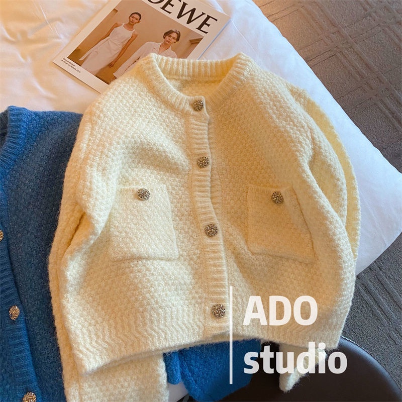 Áo Khoác Cardigan Dệt Kim Thiết Kế Mới Thời Trang Mùa Thu Đông Dành Cho Nữ