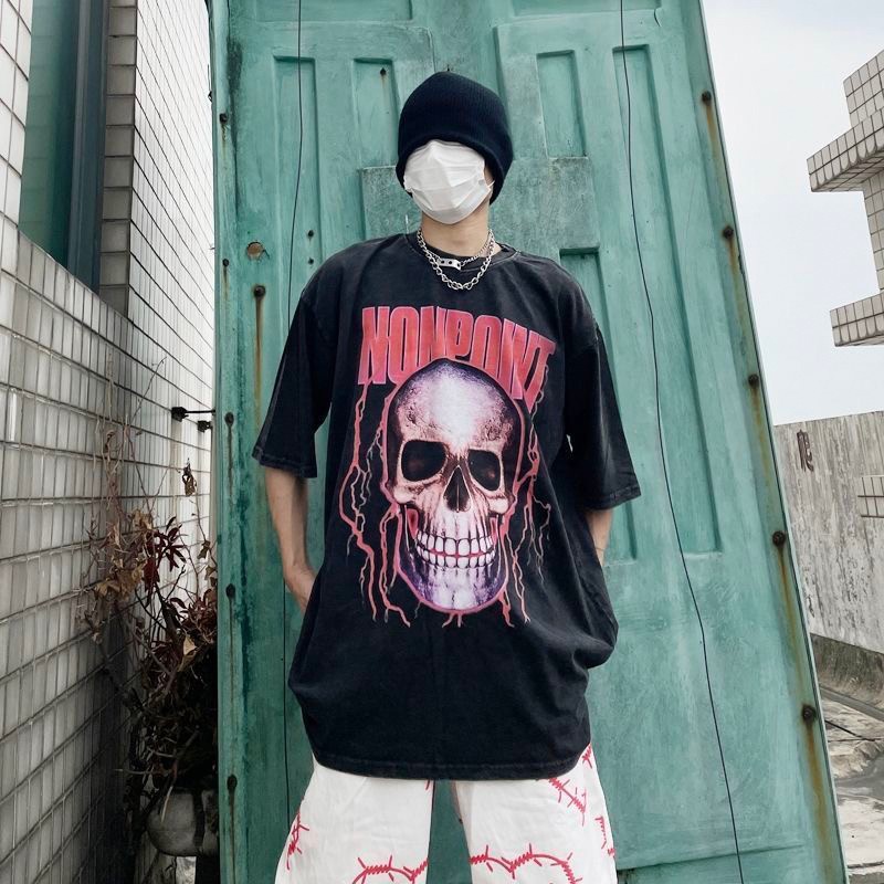 Áo thun tay ngắn áo thun form oversize street style nam và nữ áo thun oversize áo thun in hình NONPOINT DSUYP