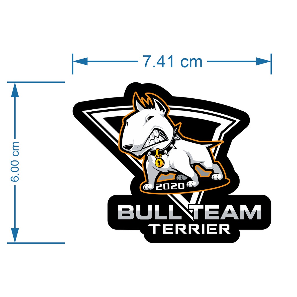 Tem Logo BULL TEAM - Tem 3 lớp chống nước, chống phai màu 555006