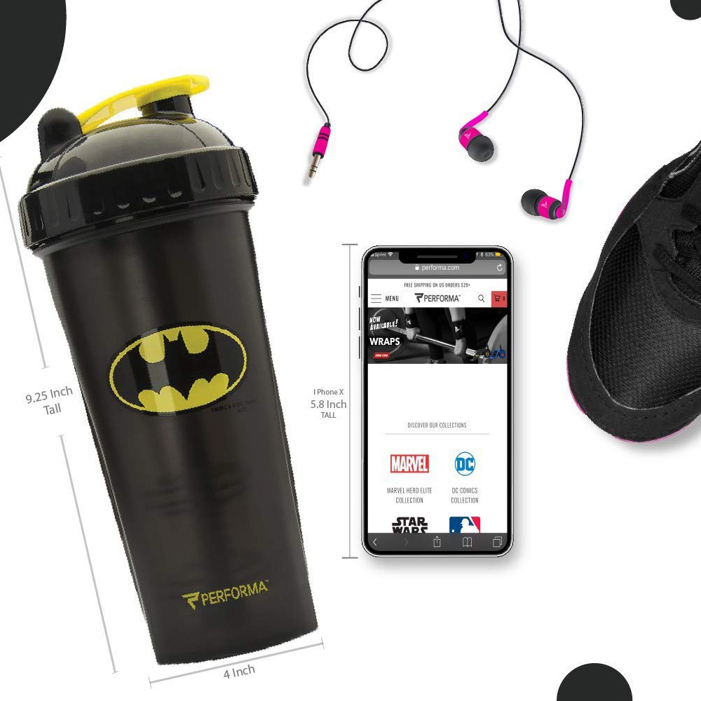 Bình Nước Tập Gym - Bình lắc Siêu Anh Hùng 700ML  Hulk, Superman, Batman, Captain