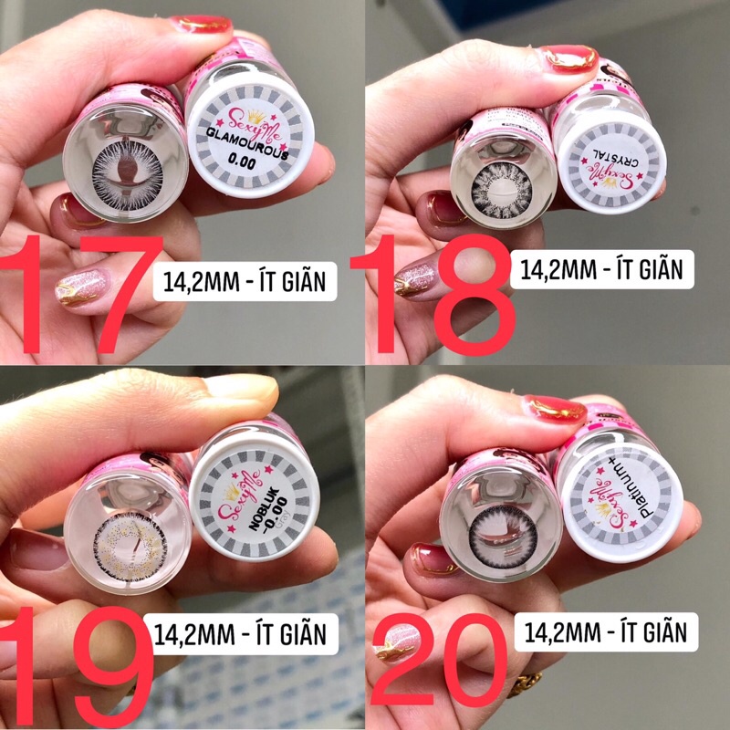 Lens Xám Hàn size ít giãn 14,2mm Vassen Sexy Me Korea ( date xa 2023-2024)