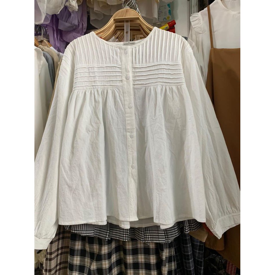 Áo babydoll ulzzang quảng châu - Áo babydoll thô cổ ren