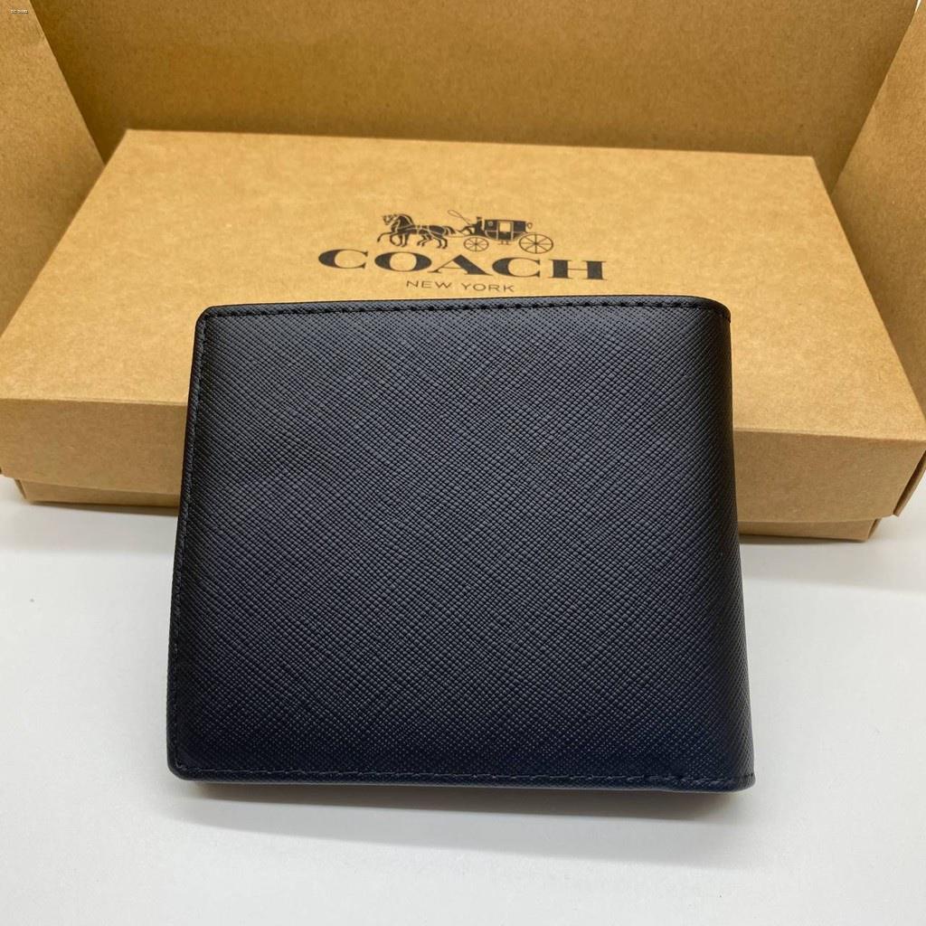 Ví nam COACH / Ví tiền xu F74771 / Ví gấp
