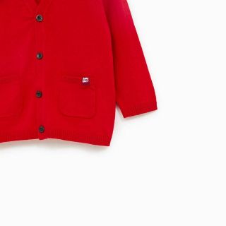 Sz 98cm/110cm  Áo len mỏng đỏ Zara