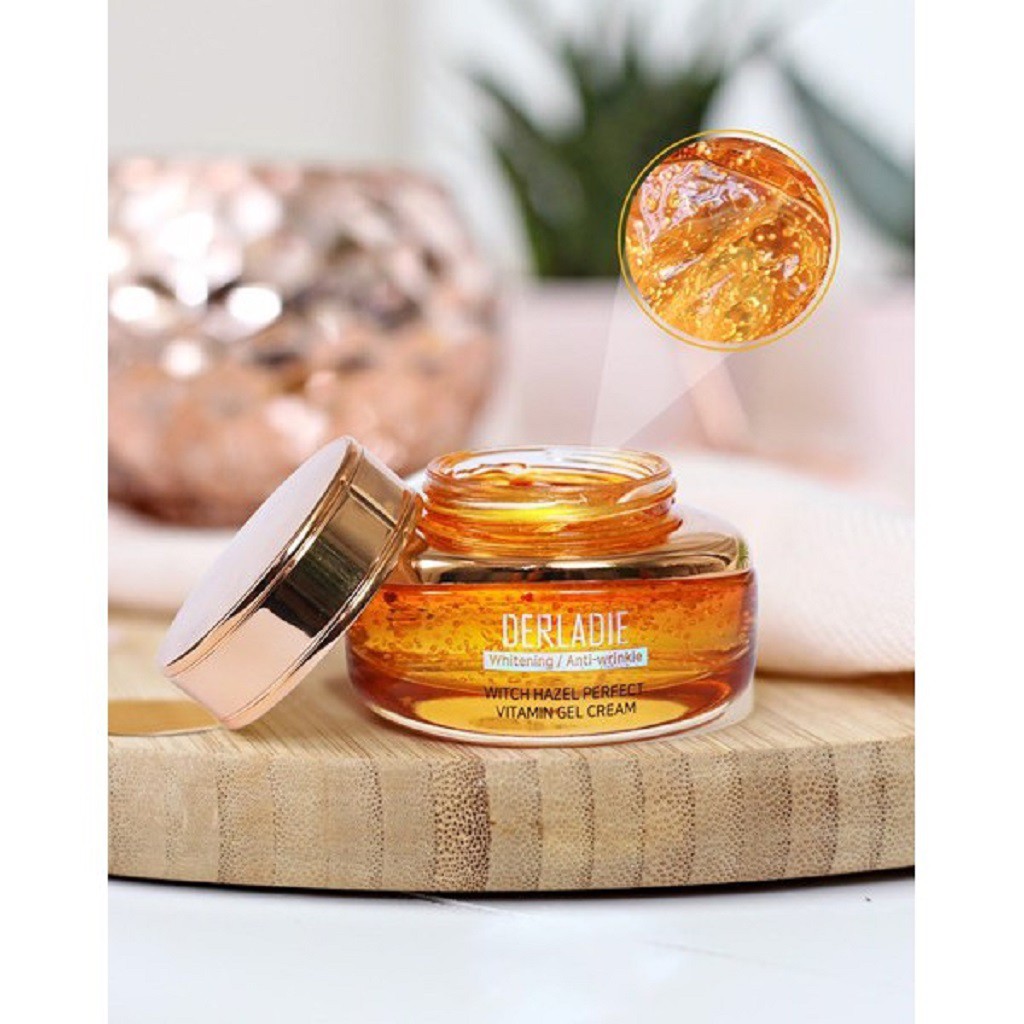Gel Dưỡng Ẩm Chăm Sóc Da Mụn, Mờ Thâm, Sẹo Derladie Witch Hazel Perfect Vitamin 55ML