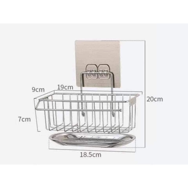 Giỏ inox dán tường