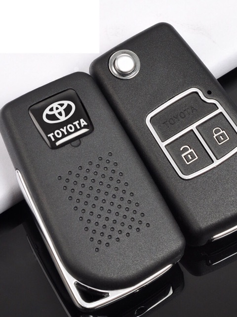 Vỏ Chìa Gập độ dấu chìa khoá Zin theo xe Toyota Vios 2 nút