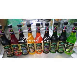 Siro Golden Farm chai 700ml với nhiều mùi hương