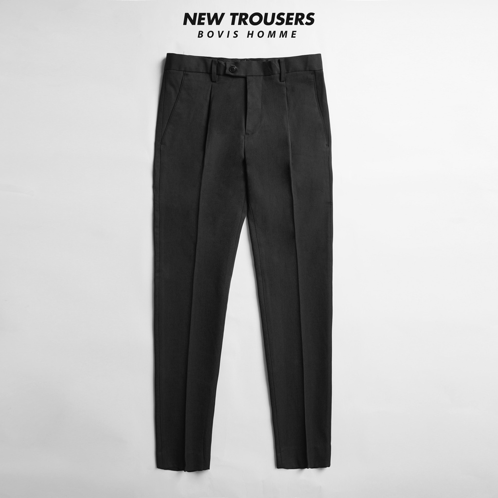 Quần Baggy nam Bovis Homme, chất liệu cotton, mặt vải mỏng mịn, co giãn thoải mái.