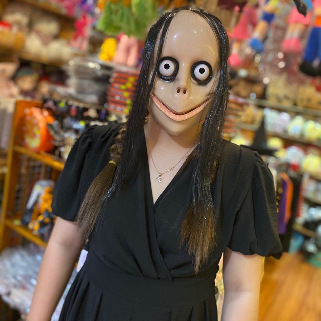 Mặt nạ kinh dị Death Game Momo hoá trang Halloween