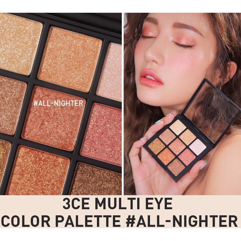 [CHÍNH HÃNG] Phấn Mắt 3CE Multi Eye Color Palette All Nighter