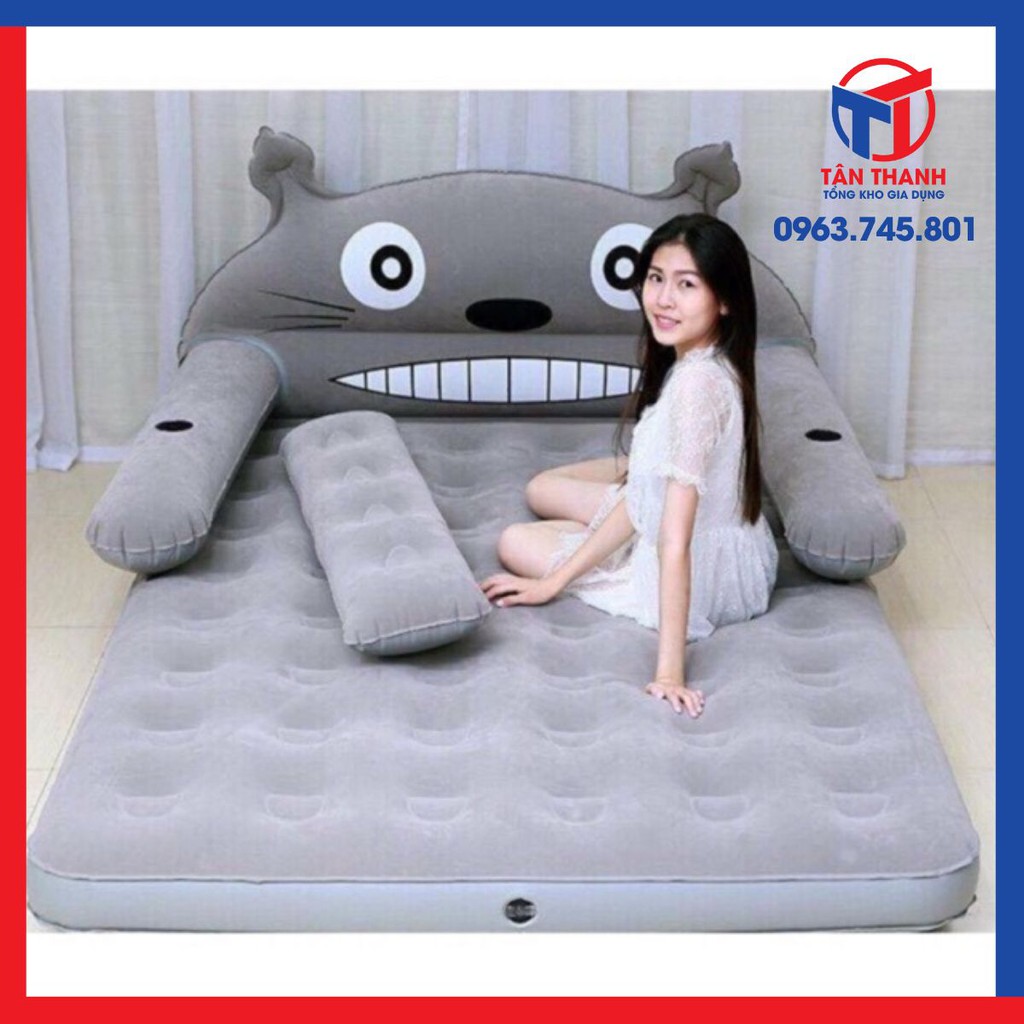 Đệm hơi hình thú cao cấp 1-3 tầng( tặng kèm máy bơm)