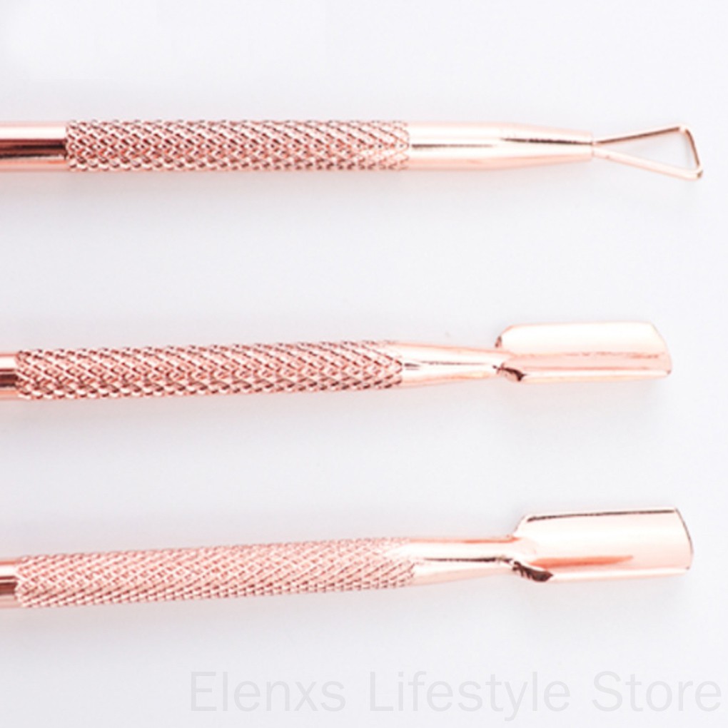 [Hàng mới về] Set 3 dụng cụ vệ sinh móng tay bằng thép không gỉ