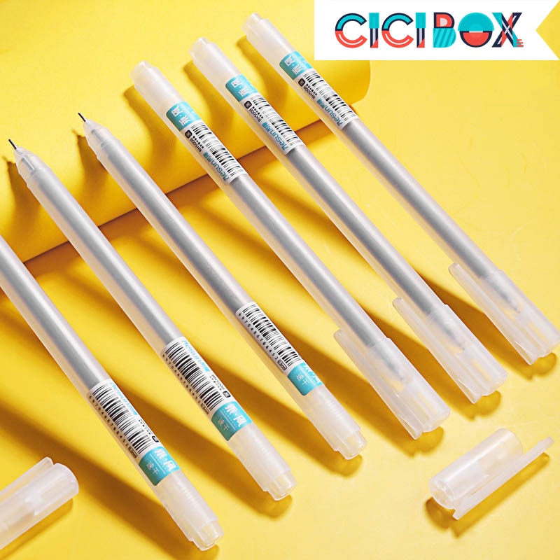 Bút gel basic RESUN nhiều màu, Bút bi nước văn phòng mực gel tiện lợi CICIBOX