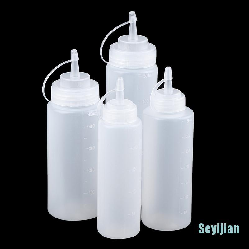 Set 3 Chai Nhựa Đựng Nước Sốt / Salad Có Nắp Đậy Tiện Dụng