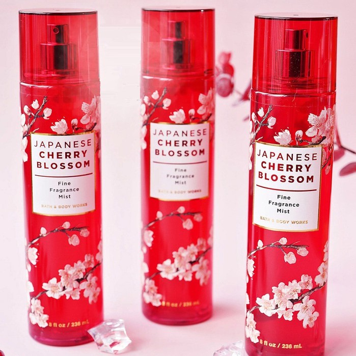 💕 Xịt Thơm Toàn Thân Bath And Body Works - Japanese Cherry Blossom Body Mist [ROSIE]