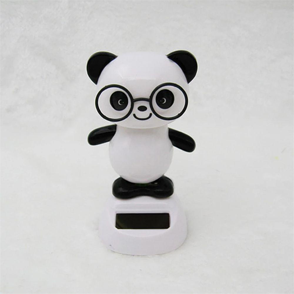 Norman Đồ Chơi Gấu Trúc Chạy Bằng Năng Lượng Mặt Trời Để Bàn Trang Trí Xe Hơi