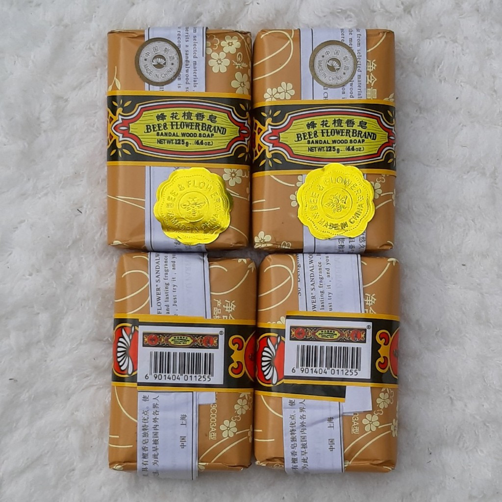 Lốc 4 Xà Bông Trầm Con Ong Bee &amp; Flower Brand