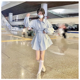 SET ÁO SƠ MI THẮT EO + QUẦN SHORT