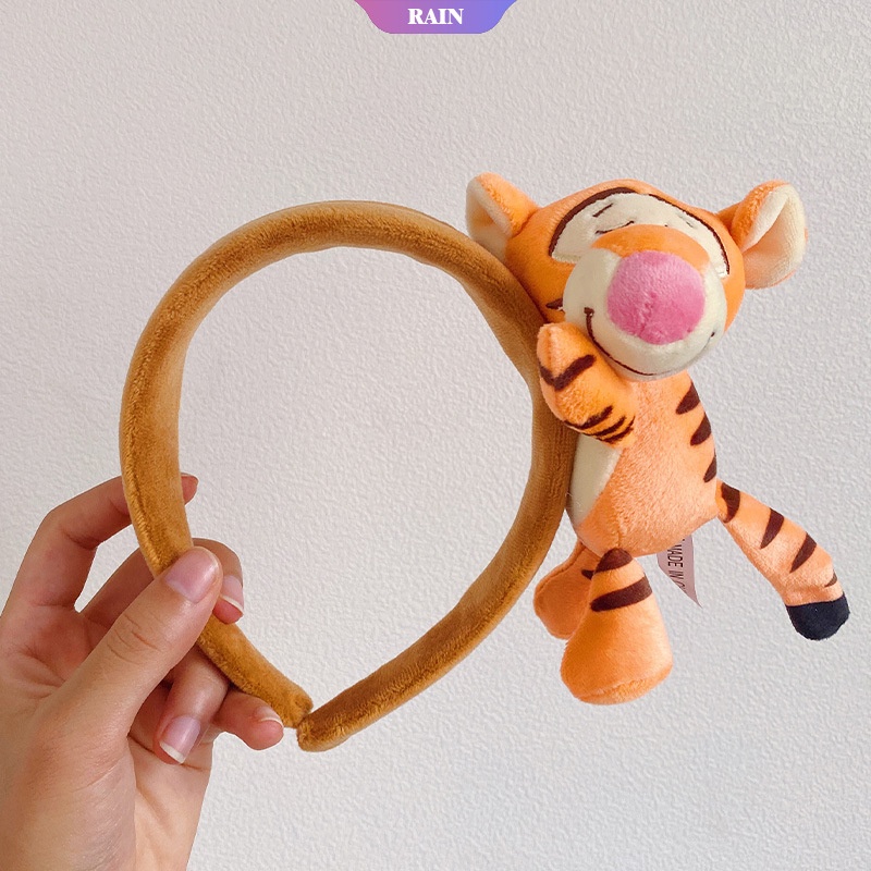 DISNEY Băng Đô Bằng Vải Bông Họa Tiết Stitch / Heo / Mickey Minnie Dễ Thương Thoải Mái Thời Trang Cho Nữ