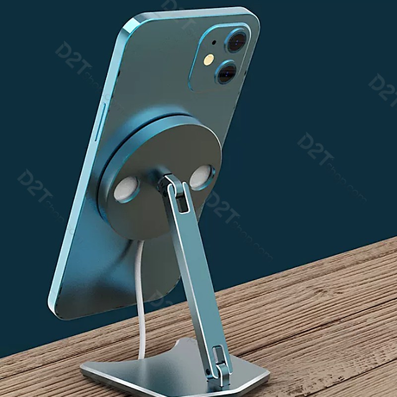 Bộ giá đỡ và sạc không dây nam châm MagSafe cho iPhone 12